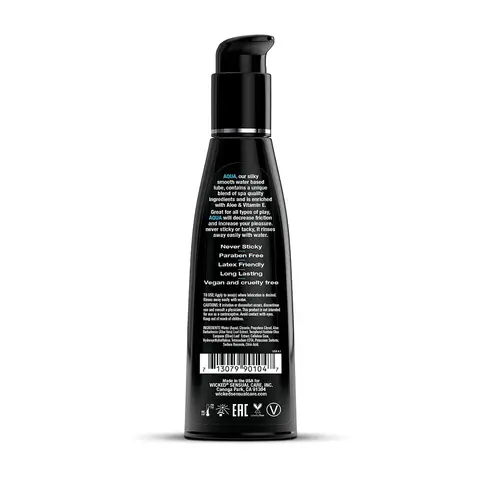 Wicked Aqua Water-Based Lubricant 4 oz.