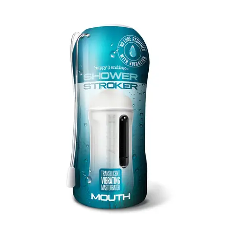 Happy Ending Vibrating, Self-Lubricating Shower Stroker - Ass