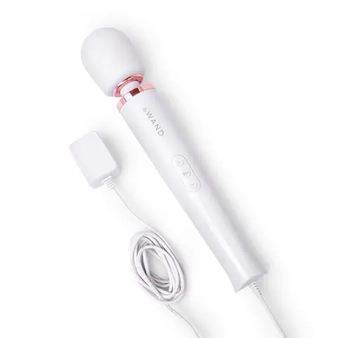 Le Wand Plug-In Vibrating Massager in White