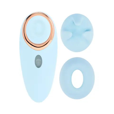 LoveLine Aurie AirTapTech Rechargeable Vibrator in Blue
