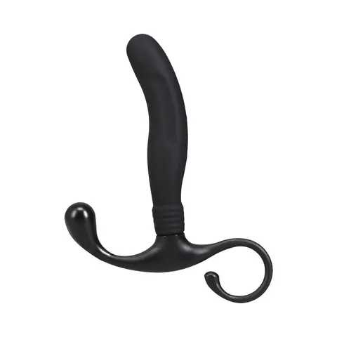 OptiMALE Smooth Silicone P-Massager Black