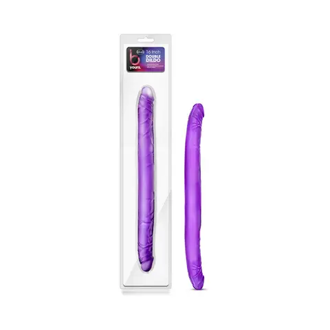 B Yours 16 in. Double Dildo in Purple