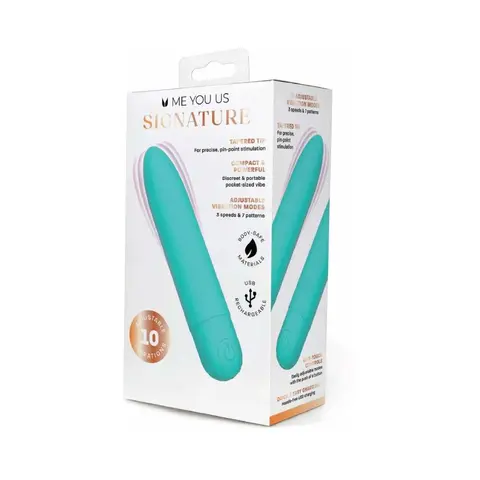 Me You Us Signature The Classic Bullet in Teal