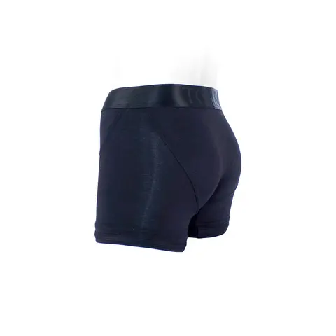SpareParts Tomboii Rayon Boxer Briefs Harness Black Size L