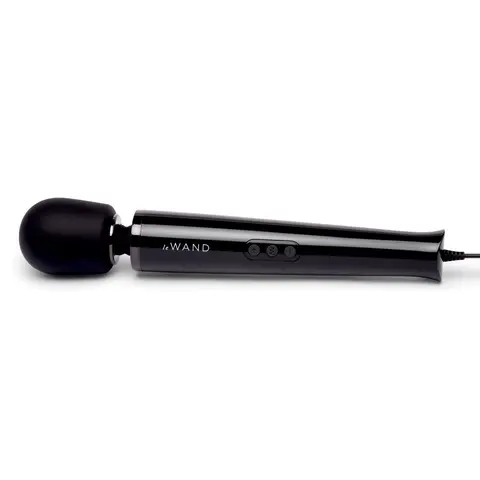 Le Wand Plug-In Vibrating Massager in Black