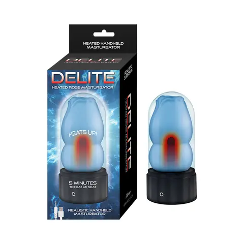 Delite Heated Rose Masturbator in Blue