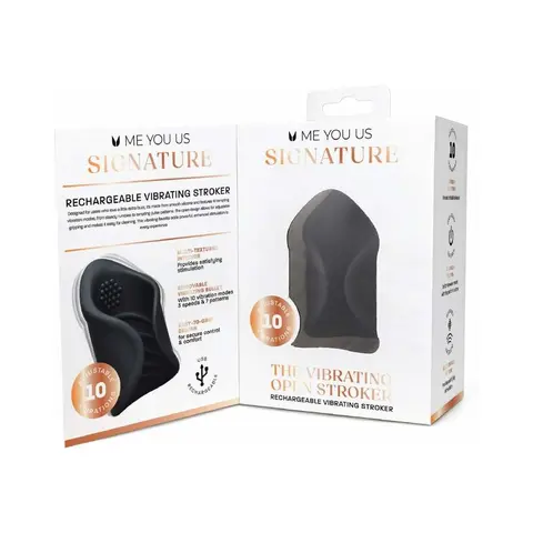 Me You Us Signature The Vibrating Open Stroker