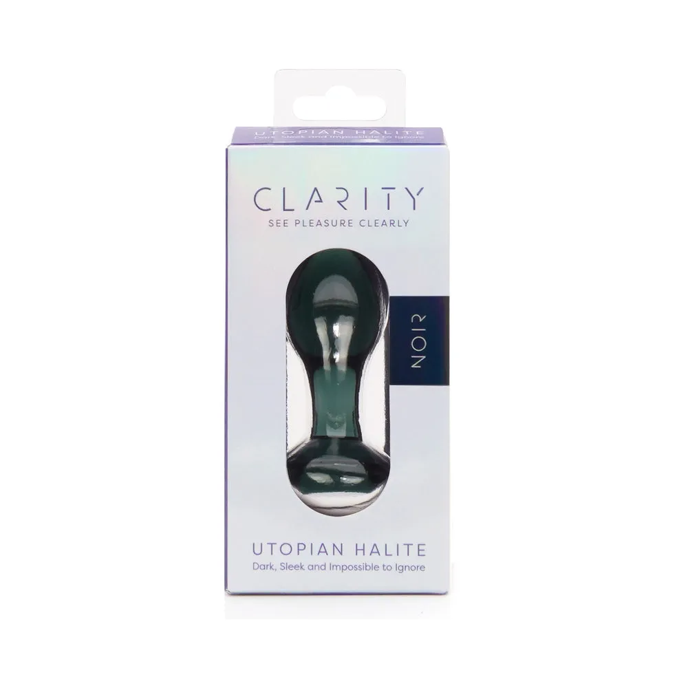 Clarity Utopian Halite Noir Glass Plug