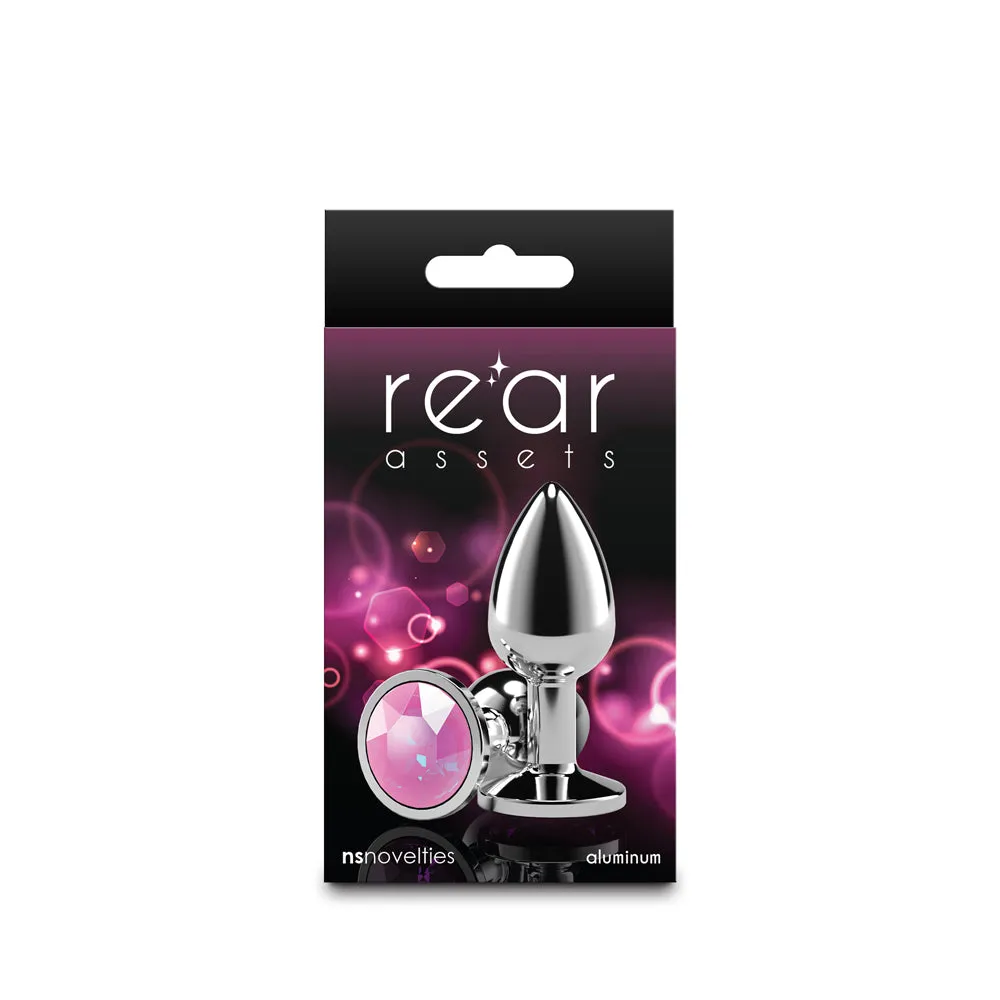 Rear Assets Silver Small Pink Gem