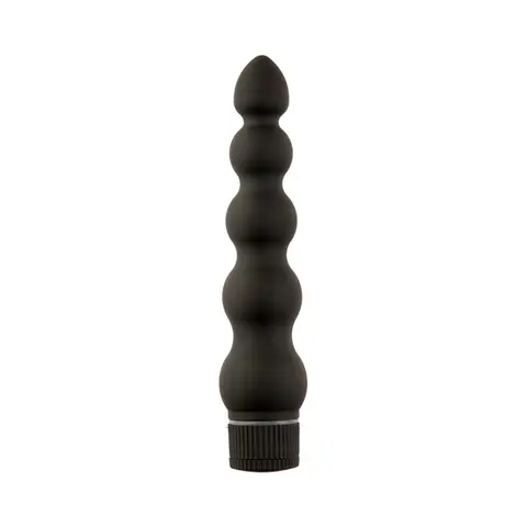Black Magic 7in Ribbed Vibrator