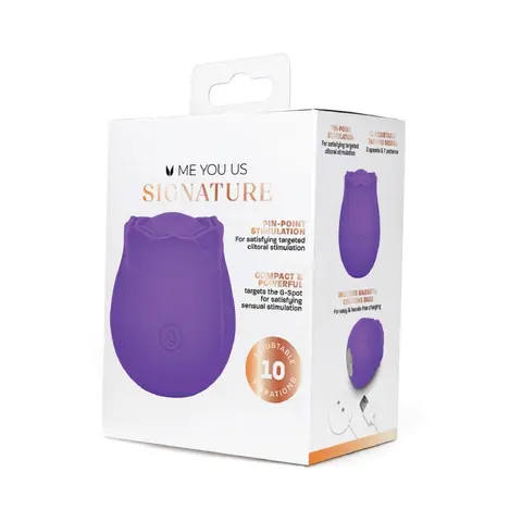 Me You Us Signature The Tapping Rosebud in Purple