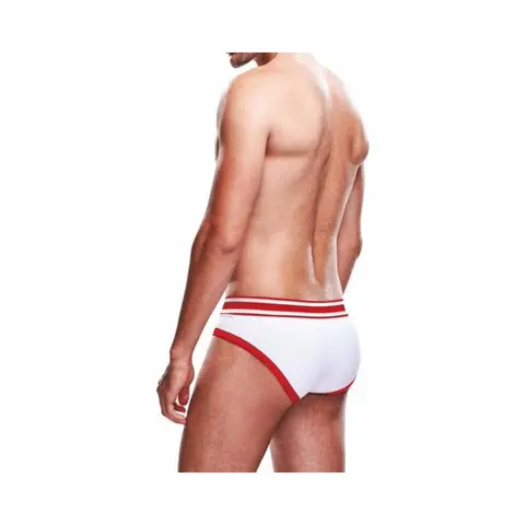 Prowler Brief White/Red M