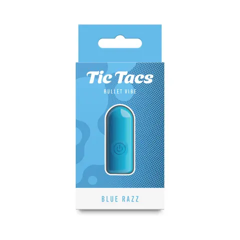 Tic Tac Blue Razz Silicone Bullet Vibe Blue