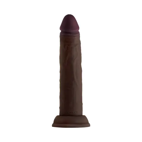 Shaft Model J: 7.5 in. Dual Density Silicone Dildo Mahogany