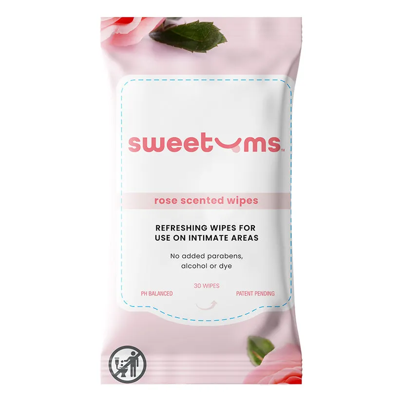 Sweetums Scented Wipes in Rose