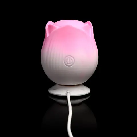 Bloomgasm Pulsing Petals Throbbing Rose Stimulator in Pink