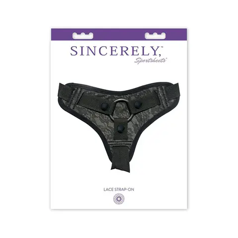 Sincerely, Sportsheets Lace Adjustable Strap-On Harness Black
