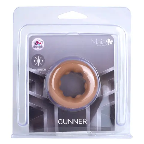 Maia Gunner Liquid Silicone Construction C Ring in Caramel