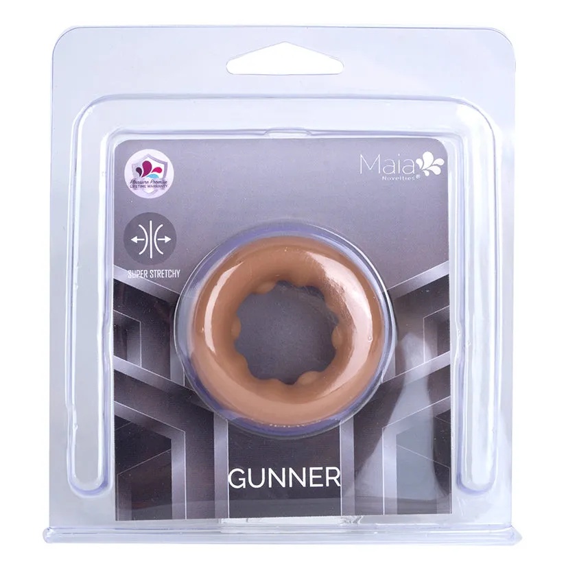 Maia Gunner Liquid Silicone Construction C Ring in Caramel