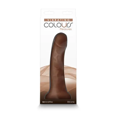 Colours Pleasures 7 in. Vibrating Dildo in Brown