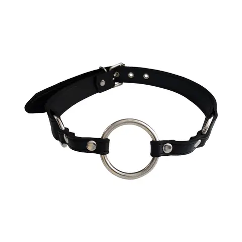 Rouge Fetish Play Vegan O-Ring Gag Black