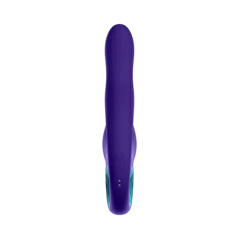 FemmeFunn Klio Rechargeable Silicone Triple Action Thumping Rabbit Vibrator Dark Purple