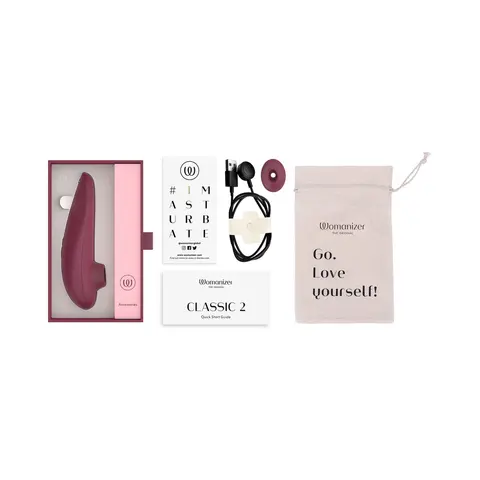 Womanizer Classic 2 Rechargeable Silicone Pleasure Air Clitoral Stimulator