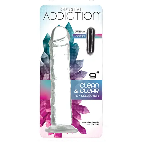 Crystal Addiction Straight Dong 9 in.