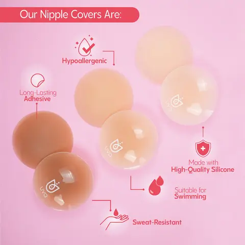 UVA Circular Nipple Covers in Nude