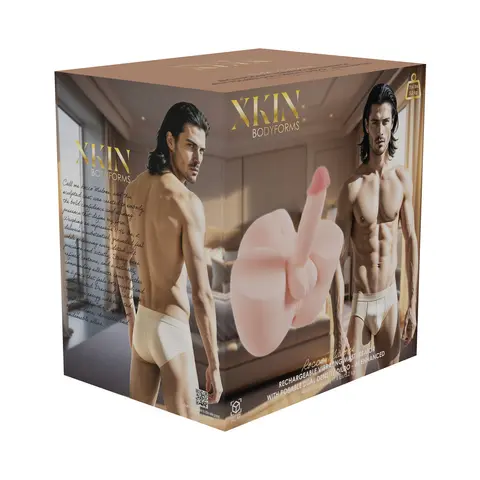 XKIN Body-Forms Rocco Malone Dual Density Penis with Vibrating Bullet
