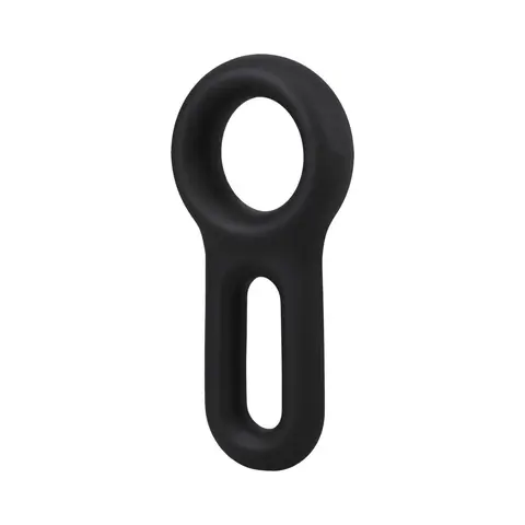 ROCK SOLID The Keyhole Silicone C-Ring Black