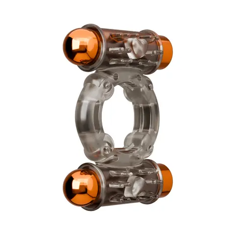 Stay Hard Vibrating Cock Ring Set with Sleeve and 2 Bullets