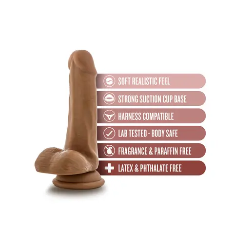 Dr. Skin Dr. Jeffrey Realistic 6.5 in. Dildo with Balls in Tan