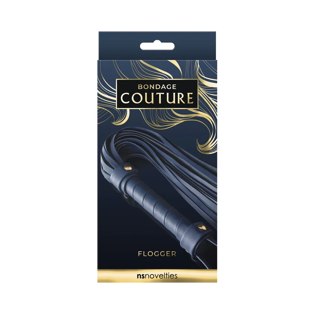 Bondage Couture Flogger in Blue