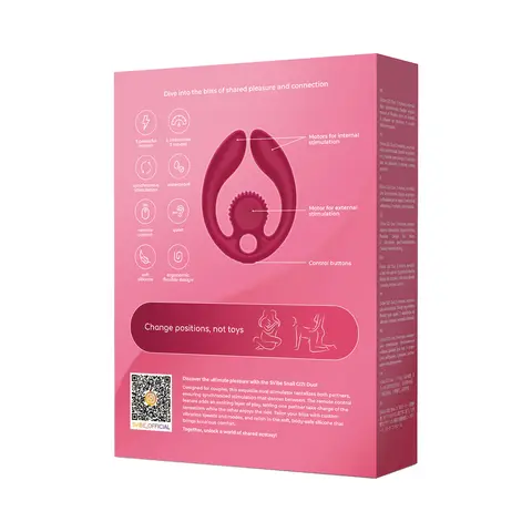 SVibe Snail GIZI Duo Couples Stimulator in Burgundy