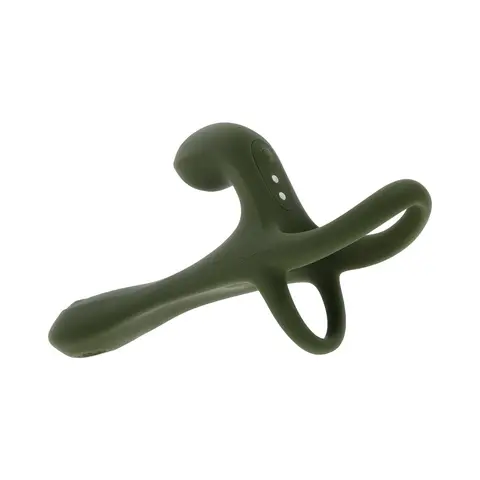 Zero Tolerance Strap Tap & Go Rechargeable Vibrating Girth Enhancer Silicone Green