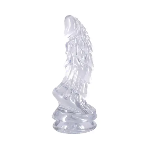 Crystal Jellies Invader 8.5 in. Dildo in Clear