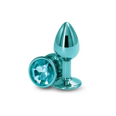 Rear Assets Metal Anal Plug Small in Teal