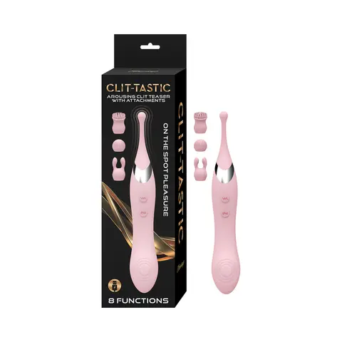 Clit-Tastic Arousing Clit Teaser with Attachments in Pink