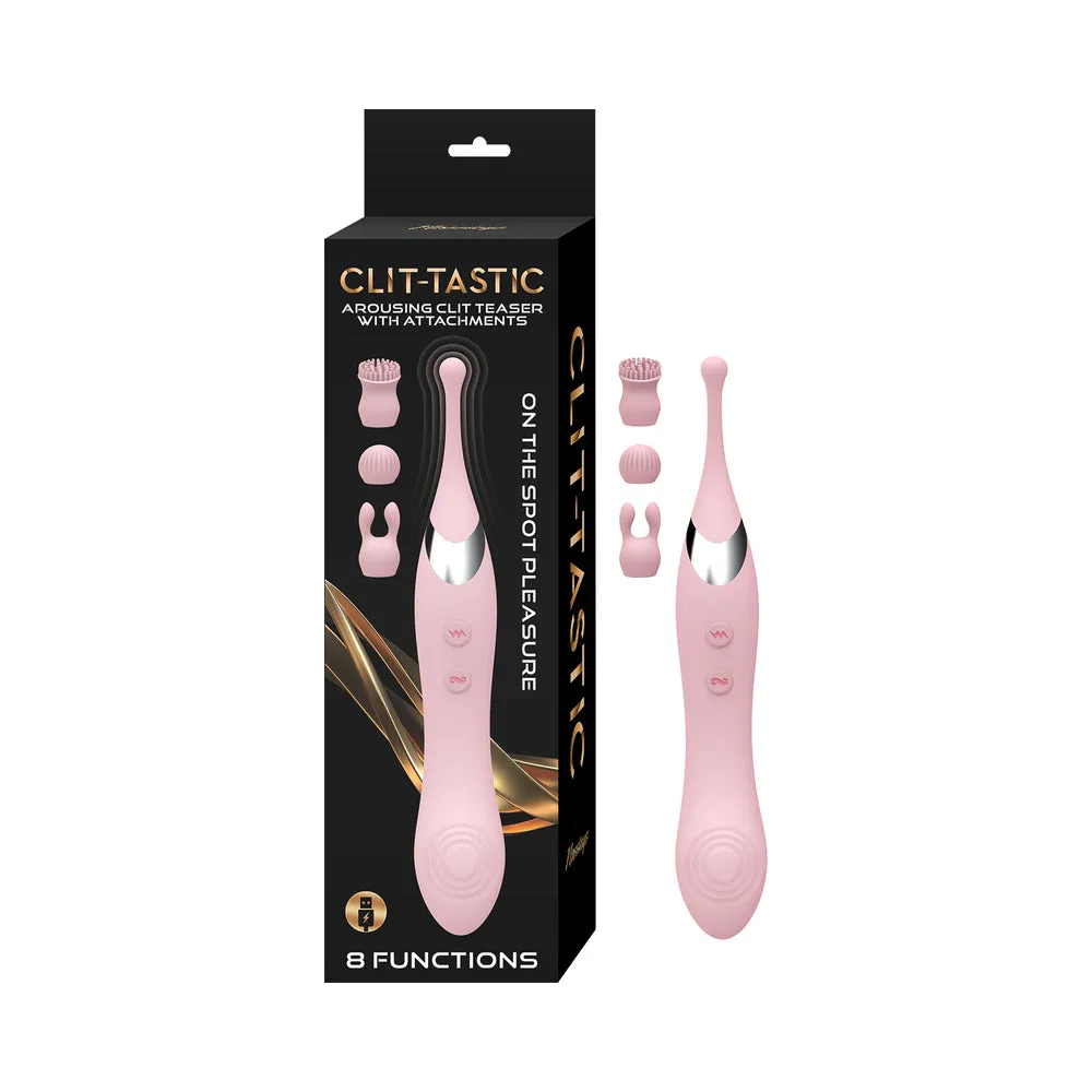 Clit-Tastic Arousing Clit Teaser with Attachments in Pink