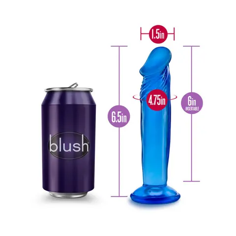 B Yours Sweet n' Small 6 in. Dildo in Blue