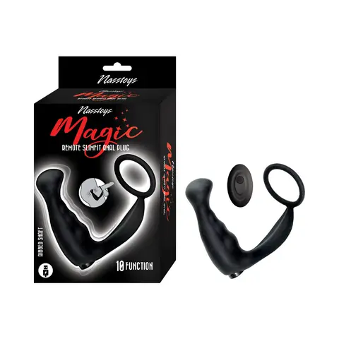 Magic Remote Slimfit Anal Plug Black