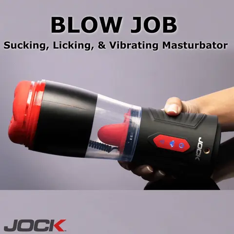 JOCK Advanced Blow Job Sucking, Licking, & Vibrating Masturbator