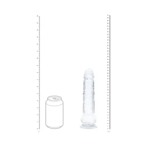 Realrock Crystal Clear LED Touch Dong 8 in. Translucent