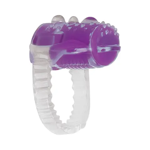 Evolved Ring True 3-Piece Vibrating Ring Set Clear/Purple