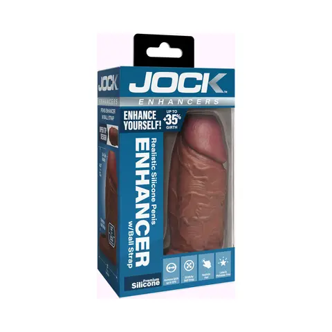 JOCK Silicone Penis Extension Sleeve in Dark