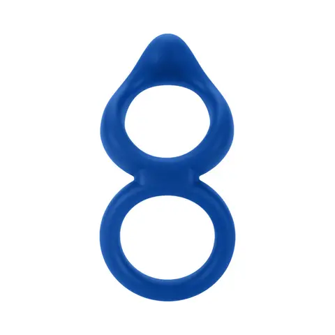 Forto F-88 Liquid Silicone Cock & Ball Ring in Blue