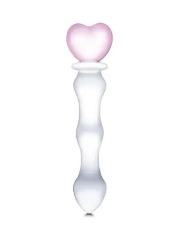 8” sweetheart glass dildo