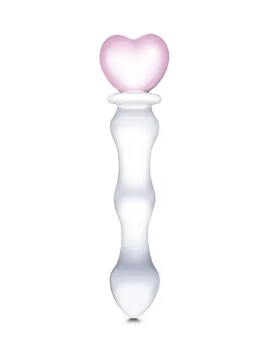 8” sweetheart glass dildo
