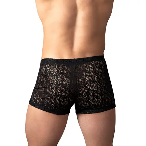 Male Power Ripple Pouch Short Black L